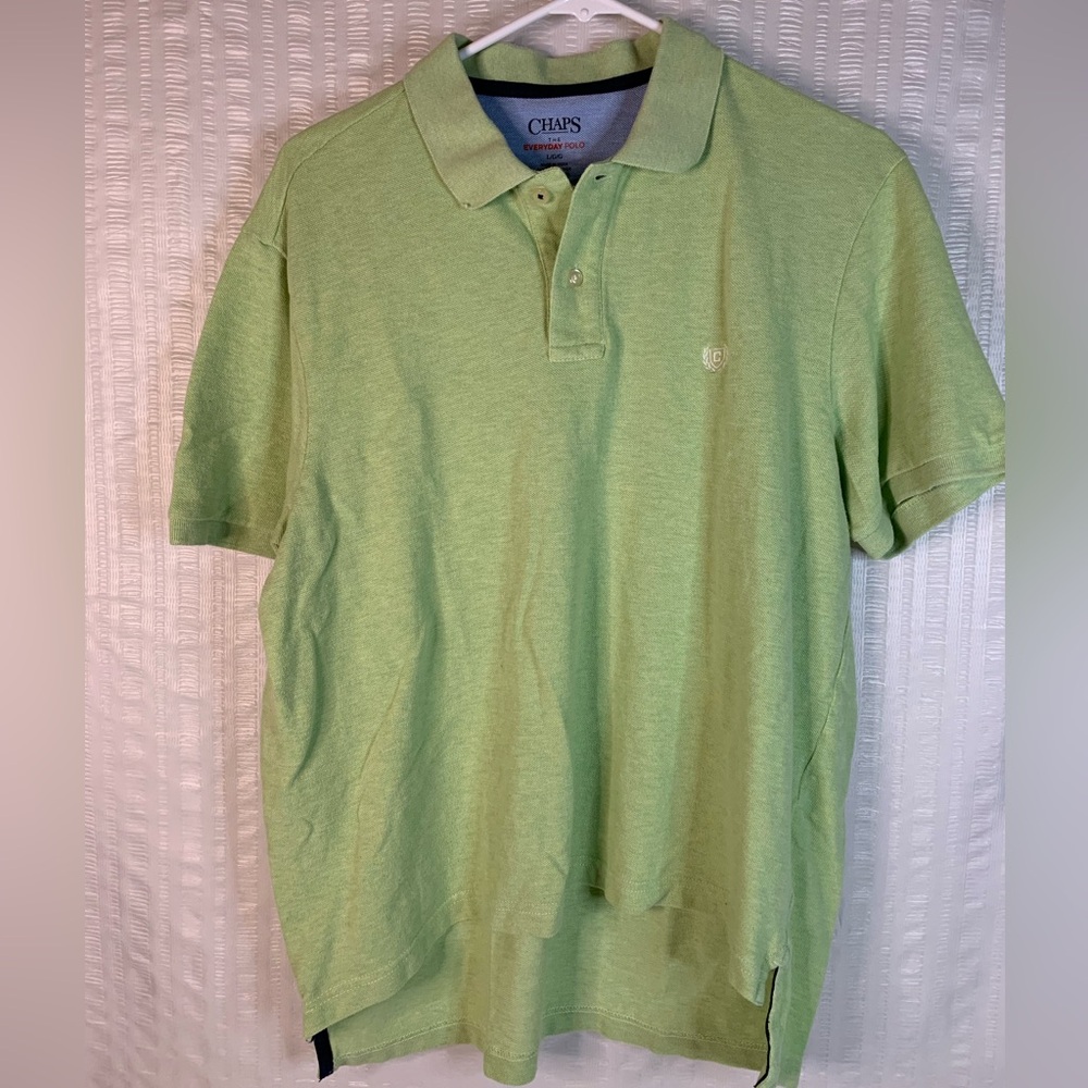 Chaps Everyday Polo men’s size L in a light green.